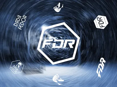 FDR logo DЯDЯ FEDOR clothing brand branding graphic design illustration logo