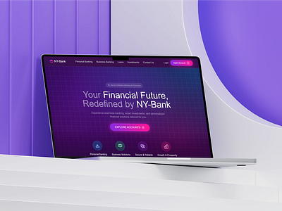 NY-Bank: Elevating Digital Banking banking corporate digitalbanking finance financialtech landingpage reasonex responsive ui ux webdesign websitedesign websiteredesign websiteui