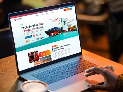 Logistic company website template cargo logistics transportation