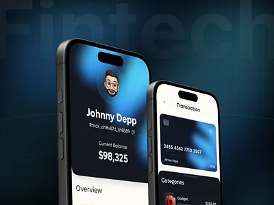 Fintech Mobile App UI - Home Screen Design UI/UX app design banking app banking mobile app digital wallet financial app financial app design fintech fintech app design fintech design fintech home screen fintech mobile app design fintech mobile design mobile app mobile app design mobile banking design mobile wallet app statistics uiux