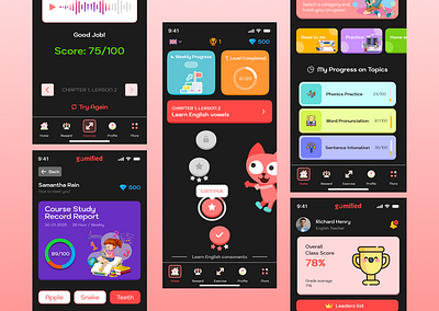 🎮 Gamified Learning App UI — Fun & Educational for Kids 3d childfriendlydesign colorfului creativeui darkmodeui edtech funlearning gamification gamifiedapp kidslearningapp languagelearning learningapp lightmodeui logo mobileappdesign modernappdesign ui uiuxdesign uxforkids