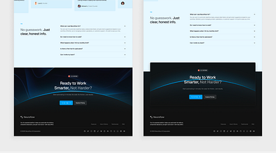 Footer Designs creative footers graphic design saas ui