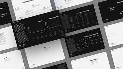 Minimal investor strategy deck presentation clean contrast copy deck google slides investor keynote layout minimalism negative space pitch portfolio power point reader research slide strategy text based typography