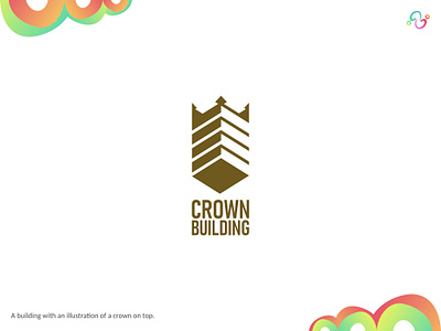 Crown Building Logo architectural brand design building construction crown king kingdom logo design logo designer logo for sale logo idea logo inspiration logomark logotype property queen real estate throne zzoe iggi