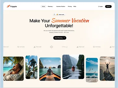 Travel Website Design landing page modern tour guide website tour website tour website design tourism tourism landing page tourist travel travel agency travel hero section travel landing page travel uiux design travel web travel web design travel website trip website vacation website