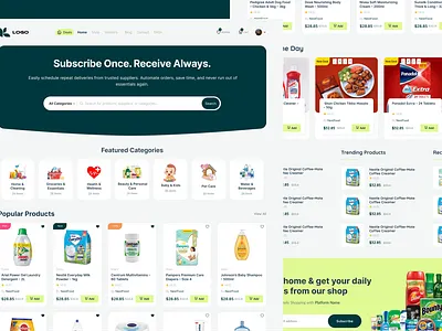 Grocery Platform: User, Supplier, Admin
