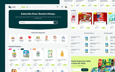 Grocery Platform: User, Supplier, Admin