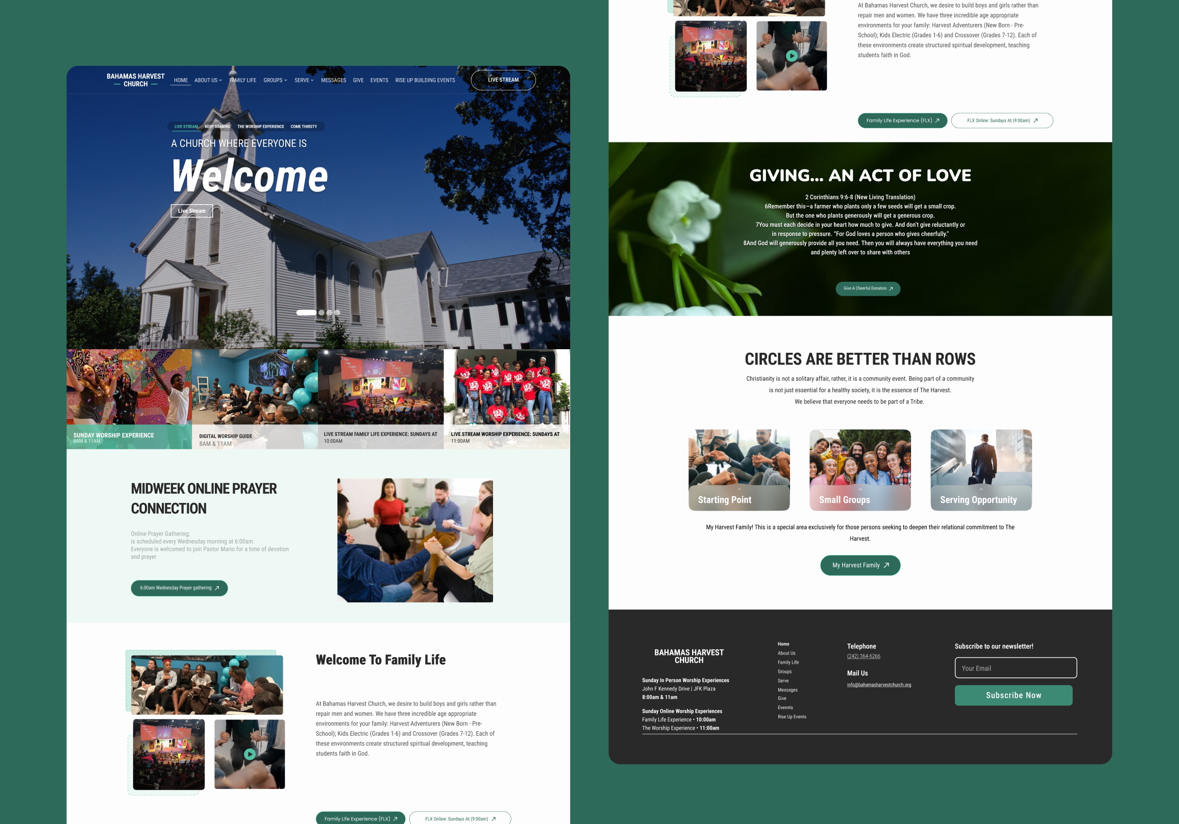 Example of Modern & Responsive Website Design