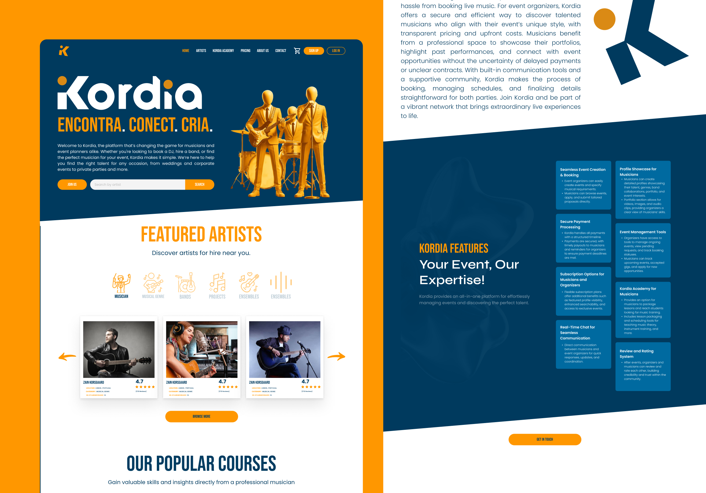 Example of Modern & Responsive Website Design