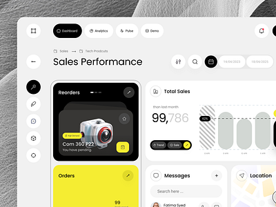 Clarity-First Sales Dashboard – SaaS UI in Figma 3d branding dashboard ui design figma flat design founder minimal mockup motion graphics product design sales ui uiux user experience user interface ux webapp