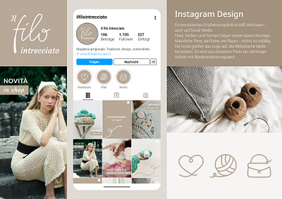 Visuelles Konzept für ein Instagram-Profil graphic design logo ui