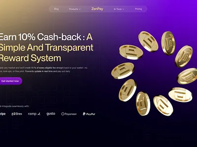 Finance Landing page 3D animation 3d 3d animation 3d art e commrce ecommerce finance fintech hero section homepage icons landing landing page landingpage web web design webdesign website