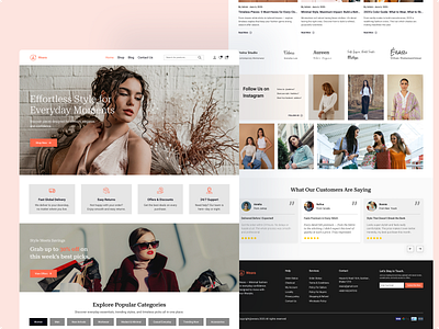 Weara – Modern Fashion E-commerce UI Design branding design ui ui interface uxui