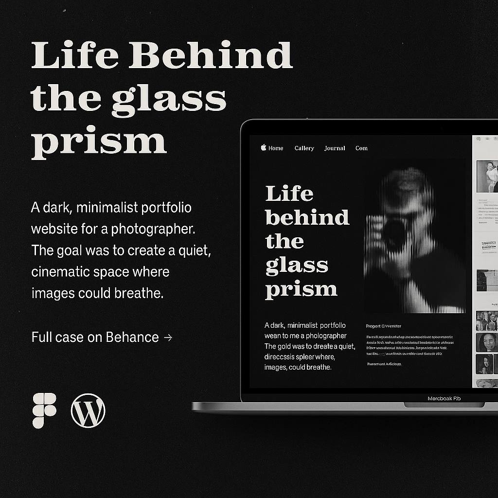 Photography Blog - WordPress Concept 3d branding conceptdesign creativewebsite graphic design inspiration logo visualdesign websiteshowcase