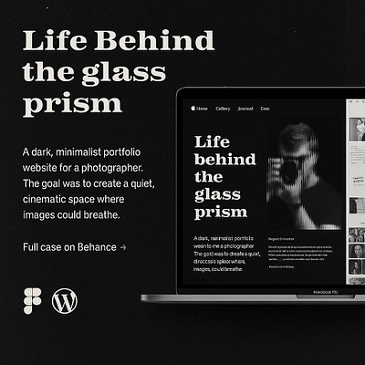 Photography Blog - WordPress Concept 3d branding conceptdesign creativewebsite graphic design inspiration logo visualdesign websiteshowcase