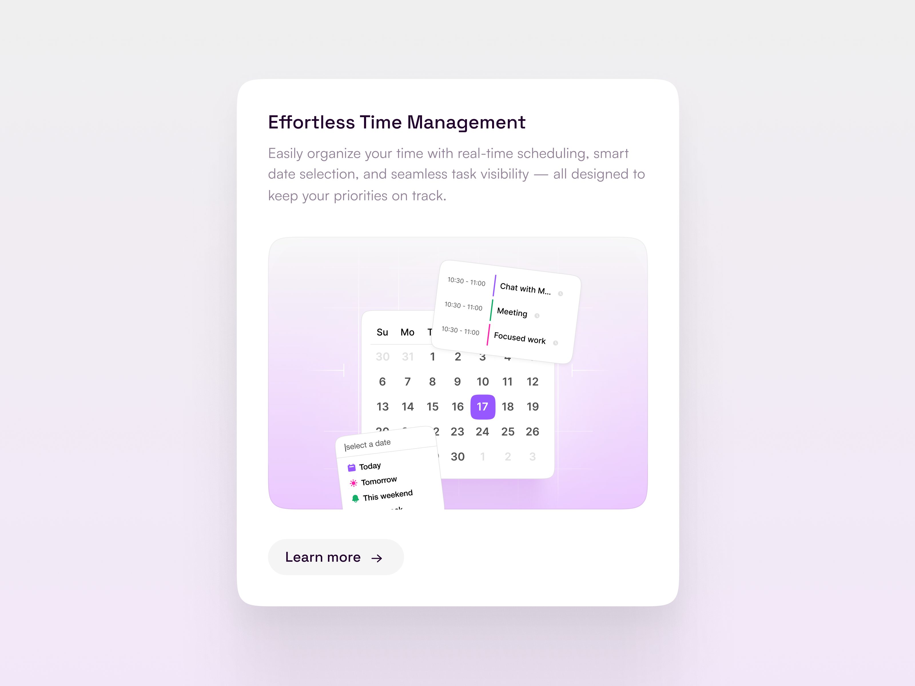 Smart Calendar UI — Schedule. Plan. Execute. branding design graphic design illustration logo product design typography ui ux vector