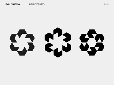 Abstract Geometric Logo Explorations. abstract logo brand identity branding community connect design geometric logo graphic design identity lettermark logo logo collection logos minimal modern logos premium logo simple logo