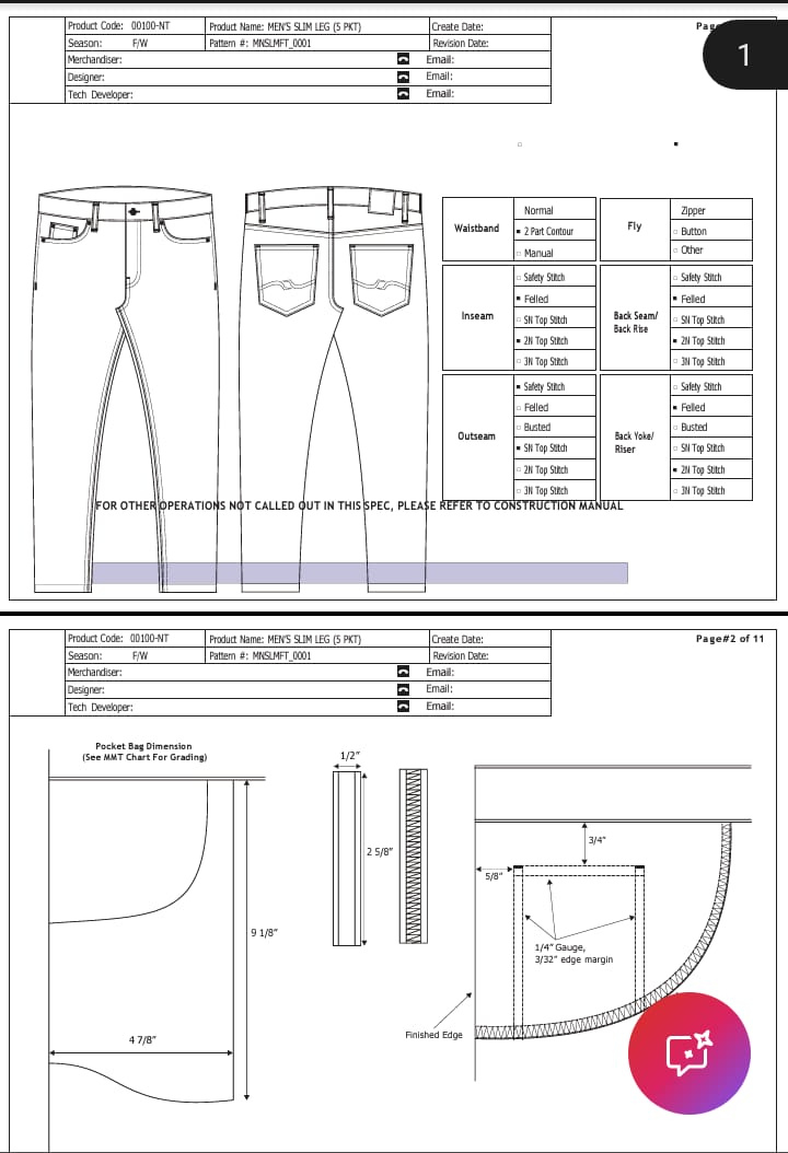 Tech Pack Denim Jeans branding fabricdevelopment fashiondesign fashionillustration fashionproduction fashionstartup fullpackageproduction garmentmanufacturing logo patternmaking sourcingagent specsheet tech pack
