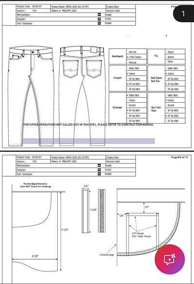 Tech Pack Denim Jeans branding fabricdevelopment fashiondesign fashionillustration fashionproduction fashionstartup fullpackageproduction garmentmanufacturing logo patternmaking sourcingagent specsheet tech pack