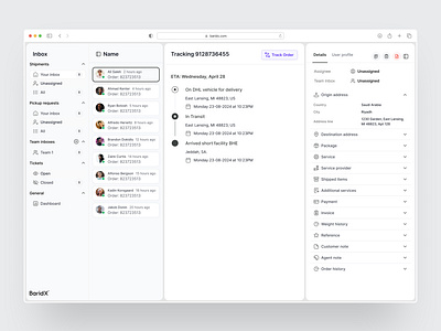 Modern Logistics & Shipment Tracking Dashboard UI darkui dashboard dashboarddesign designsystem dribbbleweeklywarmup enterpriseui figma interactiondesign logistics productdesign saasdesign shipmenttracking supportdashboard techui uicase userexperience uxdesign uxinspo uxui webapp