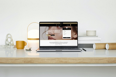 Laser Touch Landing Page homepage landing page minimalist ux