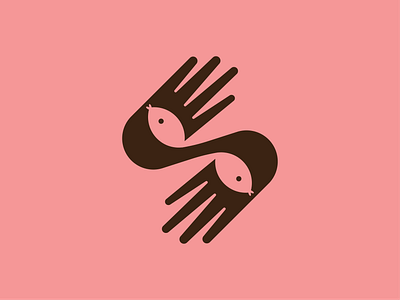 HAND FISH 2025 branding design fish graphic design hand illustration logo minimal logo typography vector