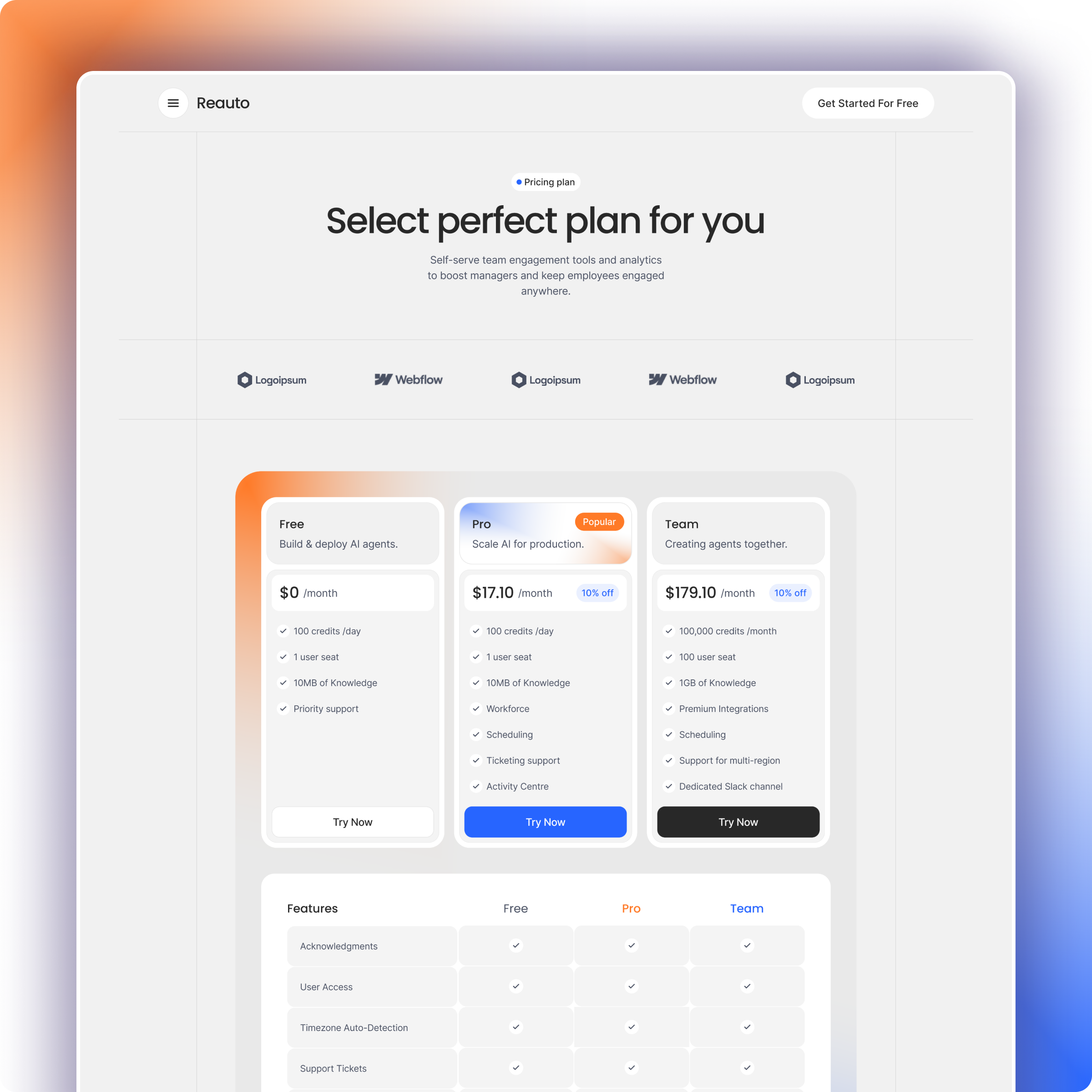 Example of Premium Webflow Web Design & Development