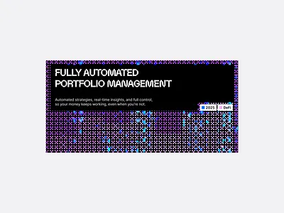 DeFi hero card ai product ui visual design web design