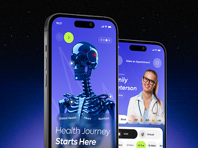 Health care application mobile ui design app app design b2b broker clinic design health healthcare insurance ios medical medical care medtech mobile mobile app pmr saas telemedecine uhr uxdesign