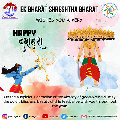Dussehra Post graphic design