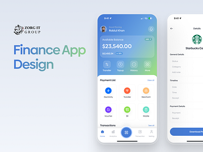 💰 Finance App UI Design – Track. Save. Grow. branding creativeagency design finance app design illustration logo ui uiux uiuxdesign ux webdesign