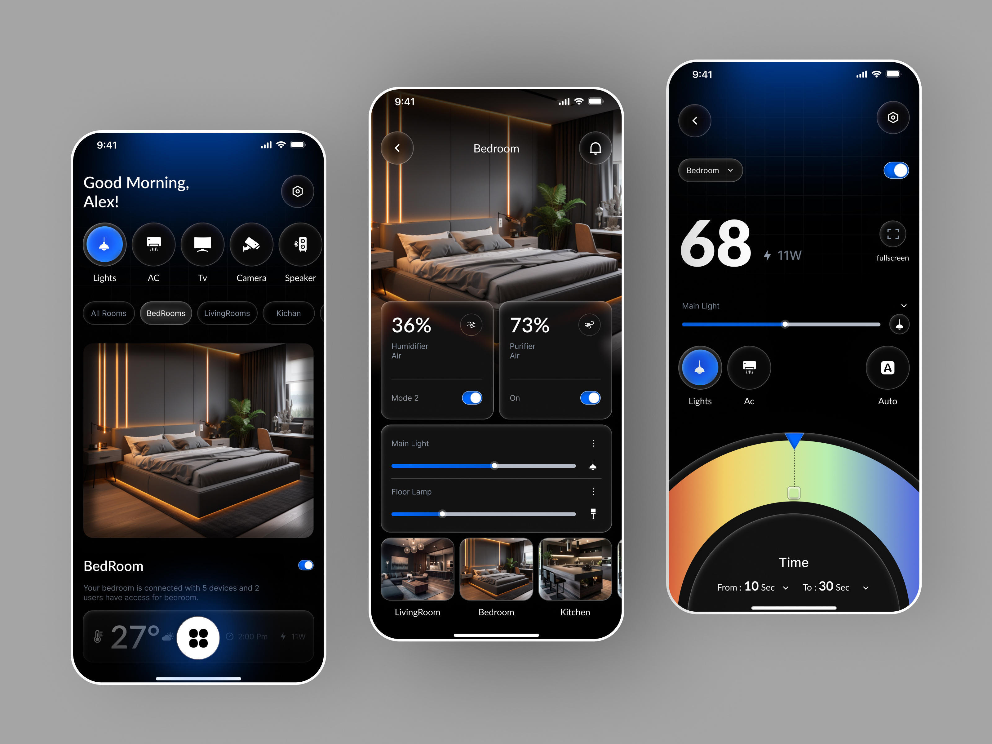 AI - Smart Home Mobile App Design app design control home design home home monitoring home station mobile mobile app monitoring smart smart device smart devices smart home smart home app smart house smarthome status toggle ui ux