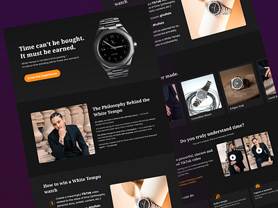 I recently designed the Shopify homepage for LUFLAIX’s e commerce website design figma design home page design landing page design store design ui ux watch design watch home page design website design