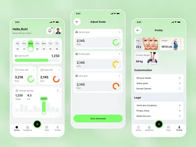 Calorie & Fitness Tracker App calorie tracking app calories fitness app fitness club fitness tracker food app food scan food tracking habit tracking app healthy mobile mobile app workout app
