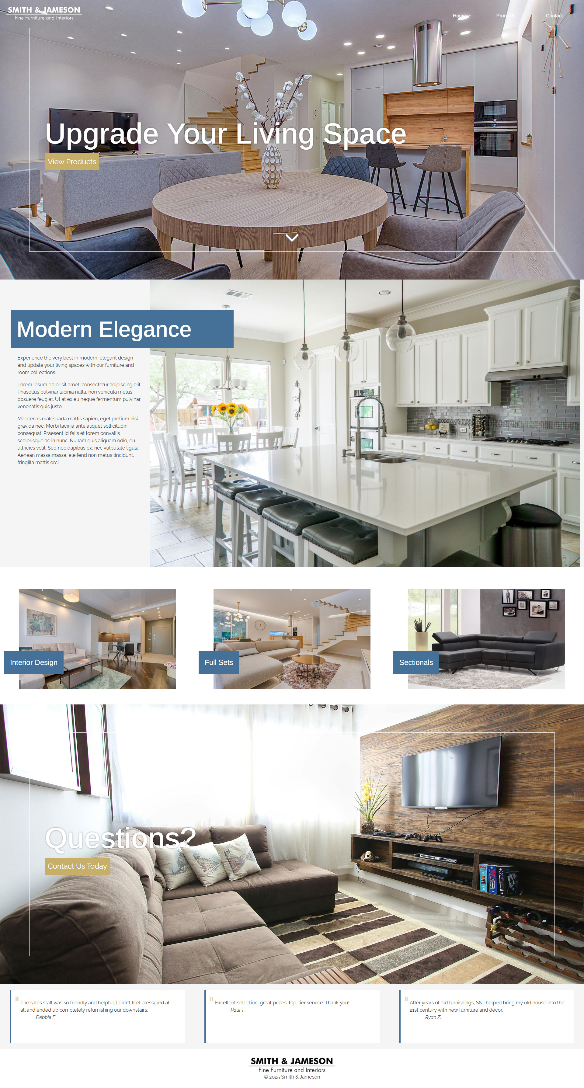 Smith & Jameson: Website Design, Branding, Graphic Design