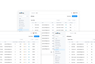Studydekho - Members Dashboard admindashboard brandidentity branding creativeinterface dashboard dashboarddesign designsystem dribbble edtechdesign interfacedesign productdesign saasdesign usermanagement uxdesign uxui vector