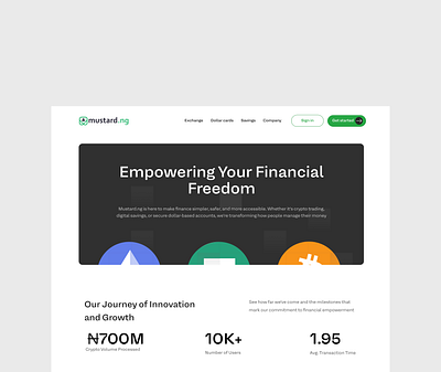 mustard.ng about page aboutpage landing page product design ui uiux user experience ux website