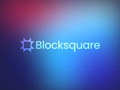 Blocksquare – Logo Design branding bright color company crypto design flat gradient graphic design logo minimal minimalism minimalist saas tech vivid