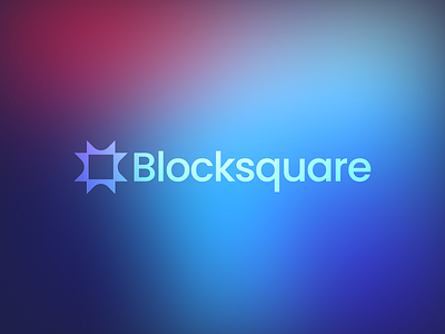 Blocksquare – Logo Design branding bright color company crypto design flat gradient graphic design logo minimal minimalism minimalist saas tech vivid