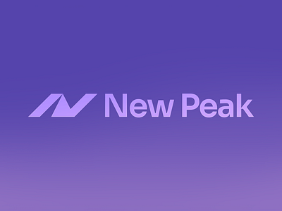 New Peak – Logo Design branding company crypto design flat gradient graphic design logo minimal minimalism minimalist mountain peak purple saas tech violet web3