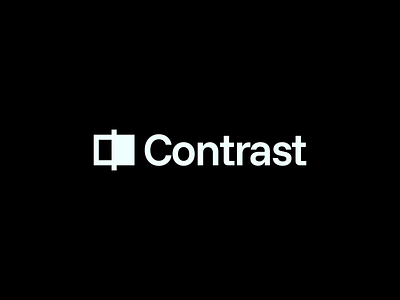 Contrast – Logo Design branding company contrast crypto design flat graphic design logo minimal minimalism minimalist saas tech web3