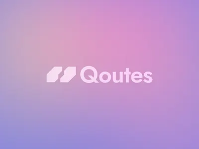 Quotes – Logo Design blur branding company design flat gradient graphic design logo minimal minimalism minimalist pink purple quote saas tech violet web3