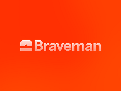 Braveman – Logo Design branding brave bright company design flat graphic design logo man minimal minimalism minimalist orange red saas tech vivid web3