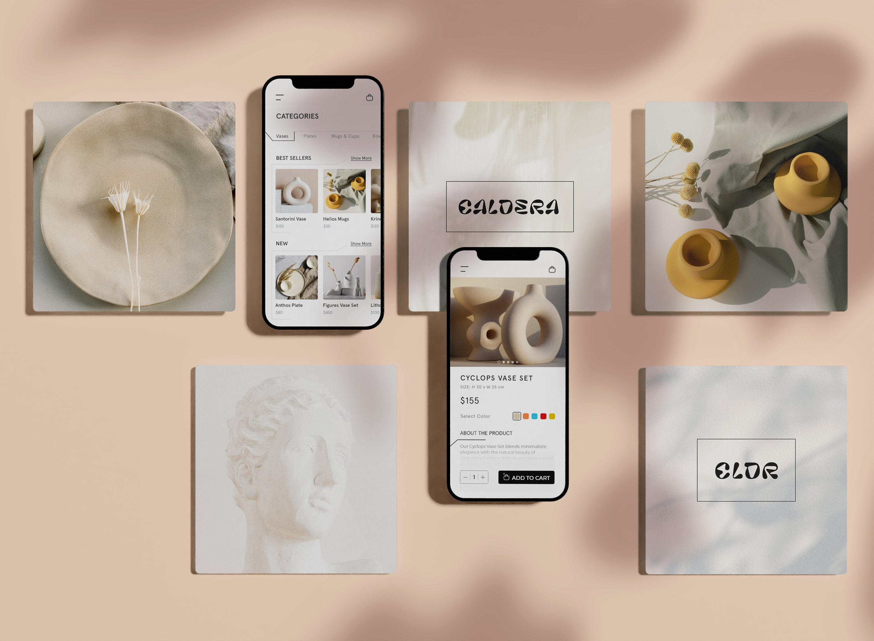 Caldera Ceramics – Responsive UI/UX Design app application branding ceramics concept design ecommerce graphic design mobile pottery productdesign responsive responsivedesign ui uidesign uiux ux webdesign website