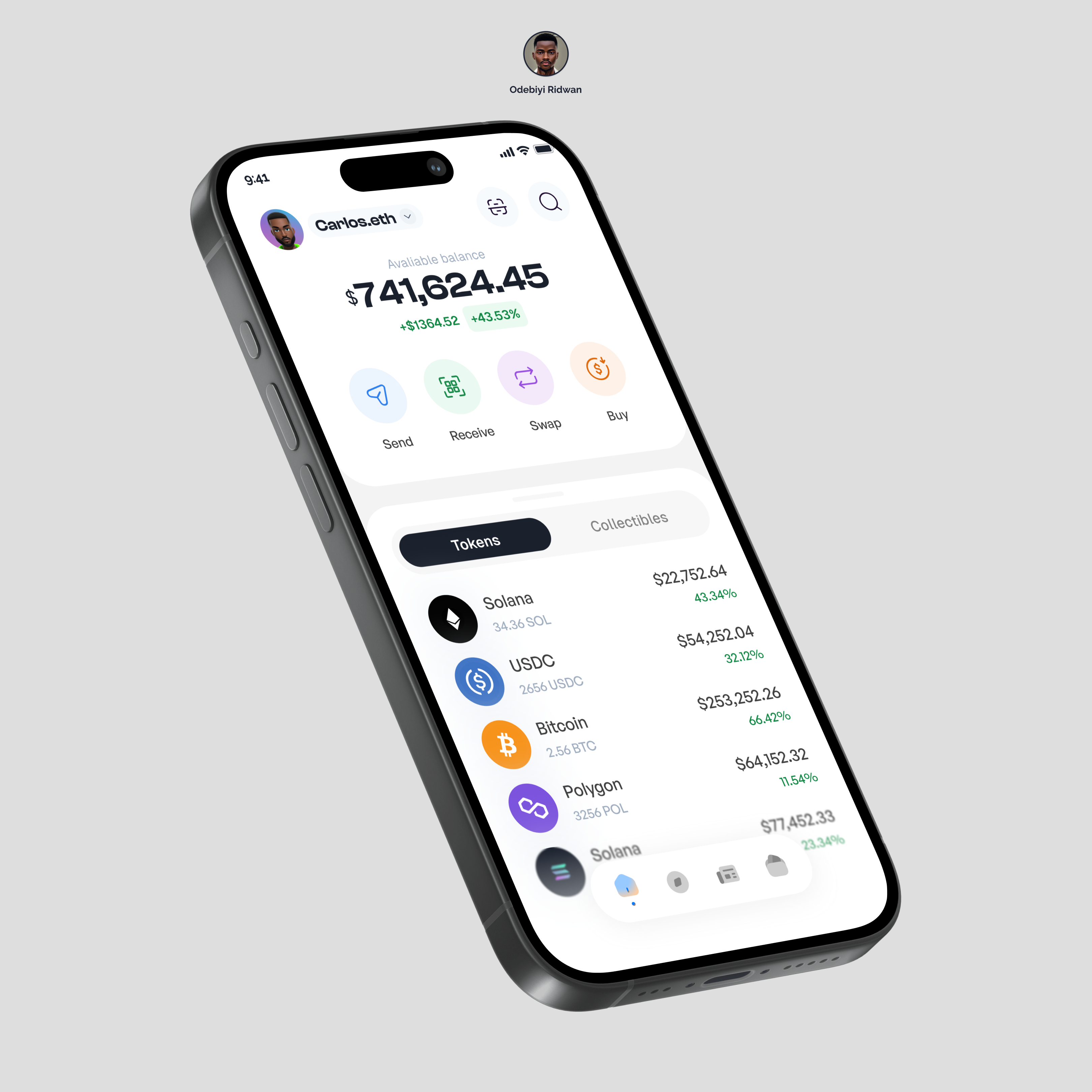 Crypto App app btc crypto dashboard design eth fintech mobileapp mobileui ui