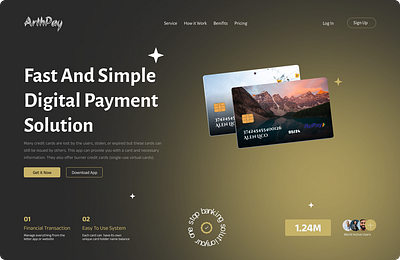 Fintech Website UI – Sleek Design for Digital Payment Solution design ui ux webdesign