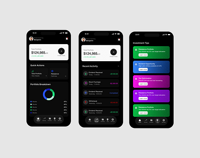 Investment app design app design banking crypto fintech illustration investment mobile app product design ui uiux user experience ux