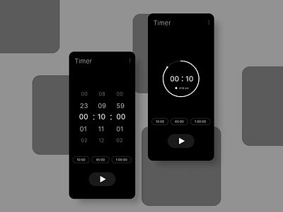 Timer app graphic design ui uxui