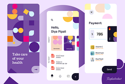Healthcare Mobile App UI – Smart Dashboard for Personal Health ui ux
