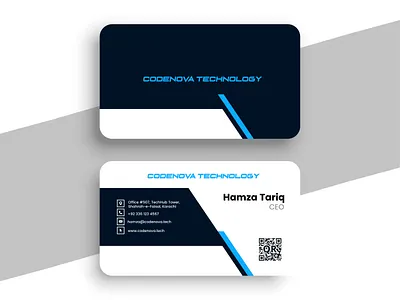 Modern Tech Business Card Design | Codenova Technology branding businesscard businesscarddesign cleanlayout corporateidentity graphicdesign minimaldesign moderndesign printdesign techbusinesscard visualidentity
